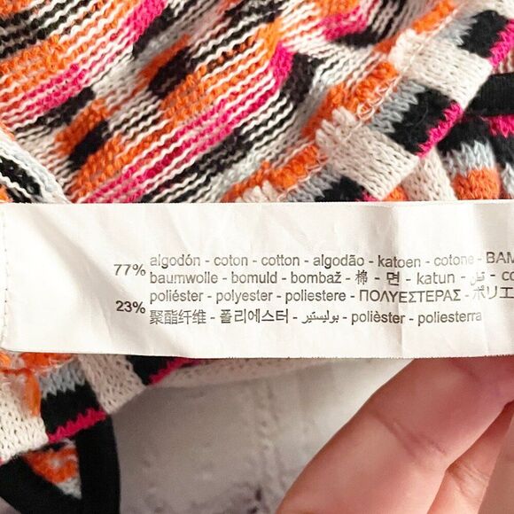 Zara Red Blue White Knit Window Pane Pattern Midi Slip Sleeveless Dress S Retro - Picture 10 of 10